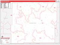 Powder River, Mt Carrier Route Wall Map